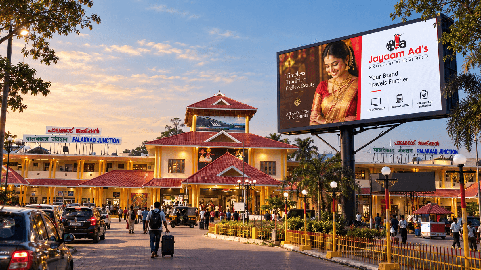 Palakkad Railway Station — outdoor LED video walls